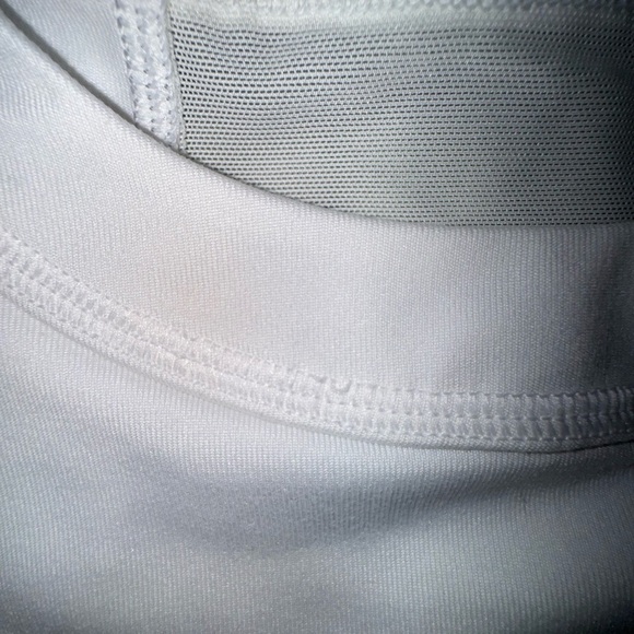 Athleta Running Wild Mesh Back White Heather Gray Tennis Dress Size XS. VGUC - Picture 8 of 12